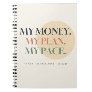 My Money My Plan My Pace Money Mindset Notebook