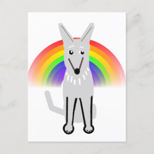 My Moon Dog and Rainbow,  Postcard