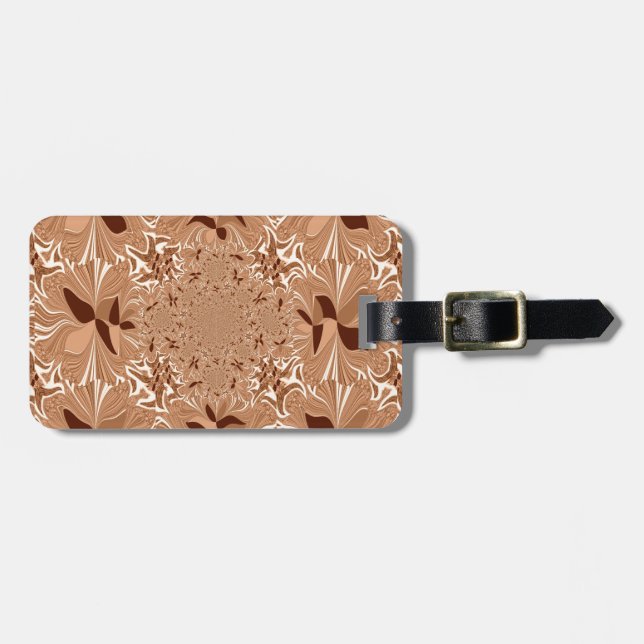 My Morning Coffee Colours Luggage Tag (Front Horizontal)