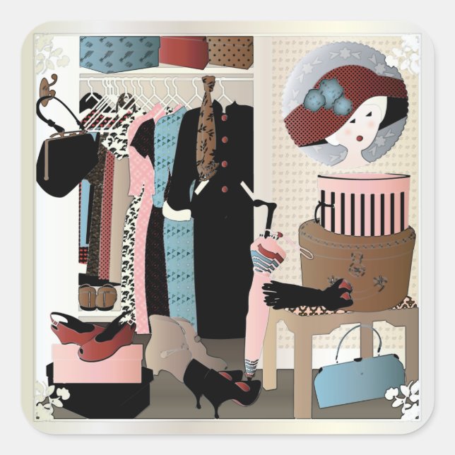 My Mother's Closet Square Sticker (Front)