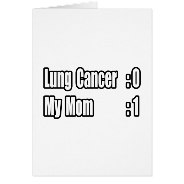 My Mum Beat Lung Cancer (Scoreboard) (Front)