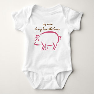 My Mum Brings Home the Bacon: Working Moms Baby Bodysuit