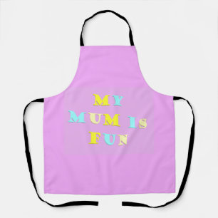 My Mum Design with poem colours pale mixed Apron