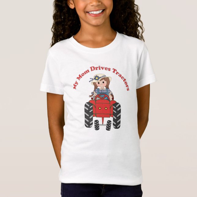 My Mum Drives Tractors T-Shirt (Front)