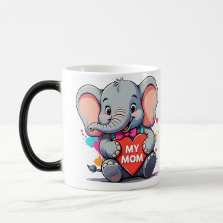 my mum - elephant art magic mug