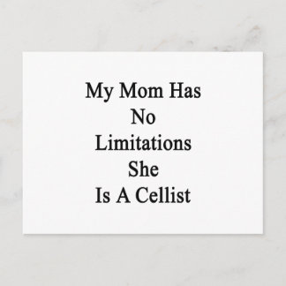 My Mum Has No Limitations She Is A Cellist Postcard