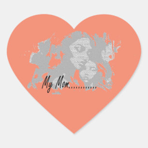 My Mum Heart Sticker