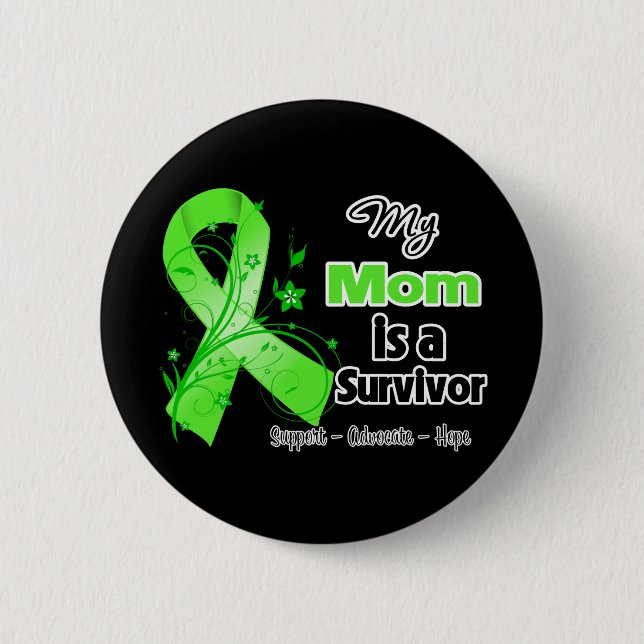 My Mum is a Lymphoma Survivor 6 Cm Round Badge (Front)