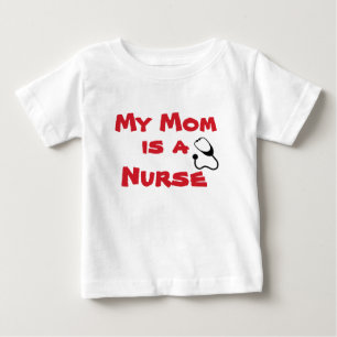 My Mum Is A Nurse White Red Baby Tutu Bodysuit