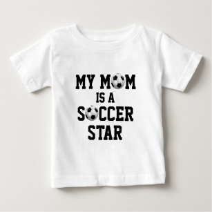 My Mum is a Soccer Star Soccer Ball Baby T-Shirt