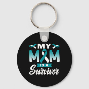 My Mum Is A Survivor Cervical Cancer Awareness Key Ring