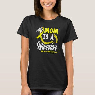 My Mum Is A Warrior Yellow Ribbon Endometriosis Aw T-Shirt