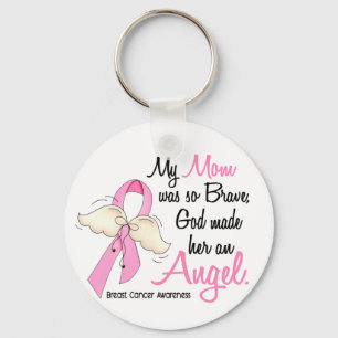 My Mum Is An Angel 2 Breast Cancer Key Ring
