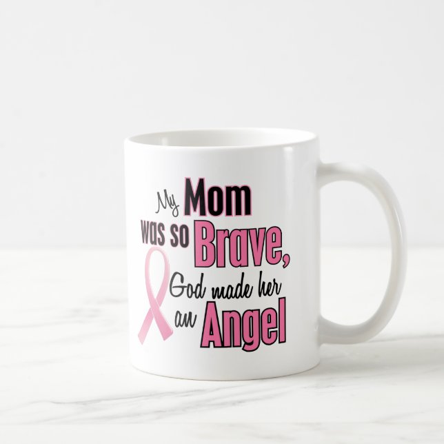 My Mum Is An Angel Breast Cancer Coffee Mug (Right)