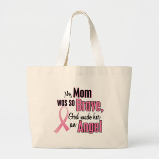 My Mum Is An Angel Breast Cancer Large Tote Bag