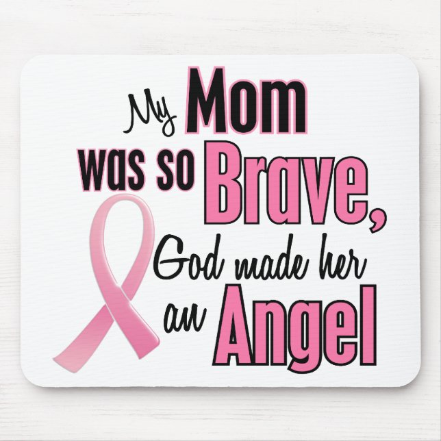 My Mum Is An Angel Breast Cancer Mouse Pad (Front)