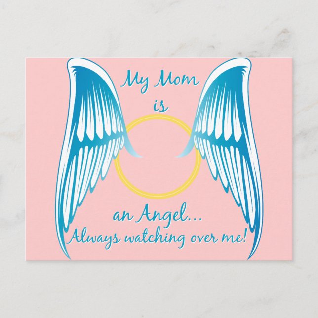 My Mum is an Angel Postcard (Front)