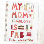 My Mum is Fab Personalised Fun Planner<br><div class="desc">My Mum is Fab. She can make anything. For all the fabulous,  incredible and amazing mothers out there.  Aren't they great? Original art and hand lettering by Nic Squirrell. Change the name to personalise.</div>