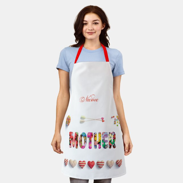 My mum is my queen apron (Worn)
