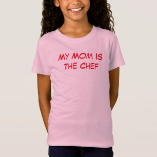 My Mum Is The Chef Girls Pink T-Shirt