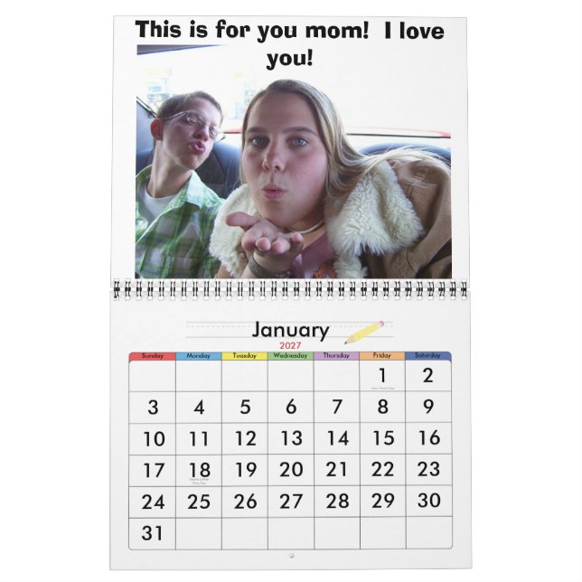 My Mum Is The Greatest!!!!! Calendar (Jan 2027)