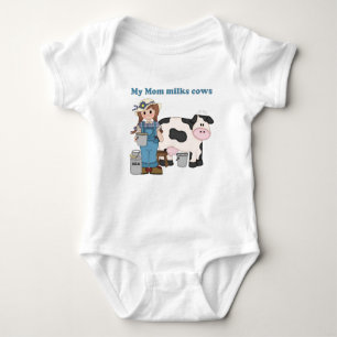 My Mum Milks Cows Baby Bodysuit