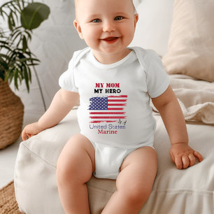 My Mum My Hero is a U.S. Marine Baby Bodysuit
