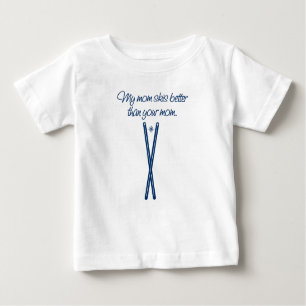 My mum skis better than your mum- toddler shirt