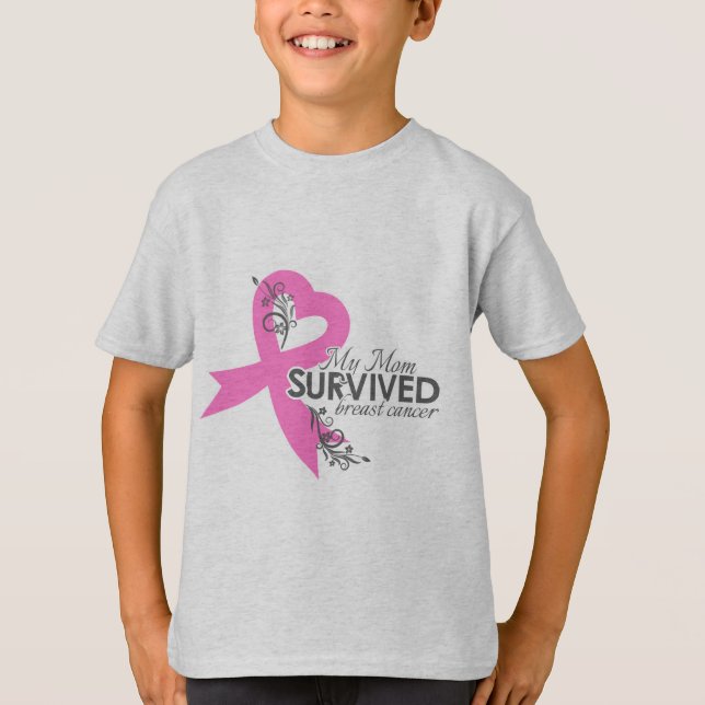 My Mum Survived Breast Cancer T-Shirt (Front)