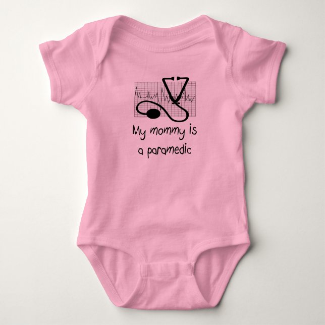 My Mummy is a Paramedic Baby T-Shirt Bodysuit (Front)