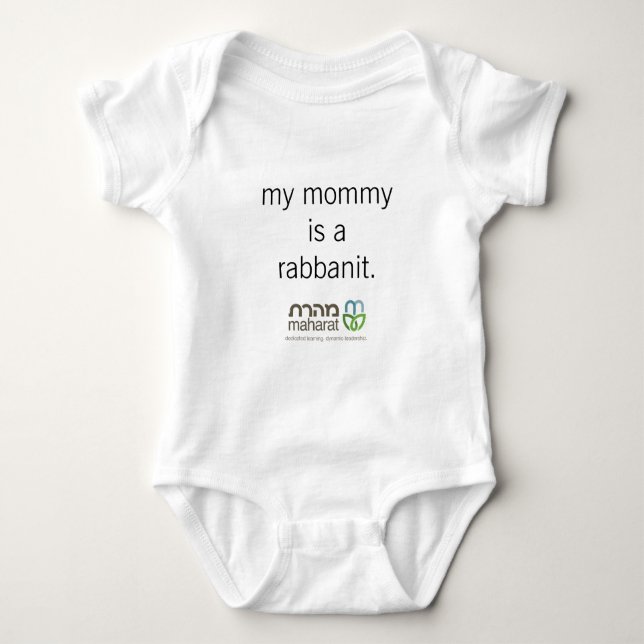 My Mummy is a Rabbanit Infant Bodysuit (Front)