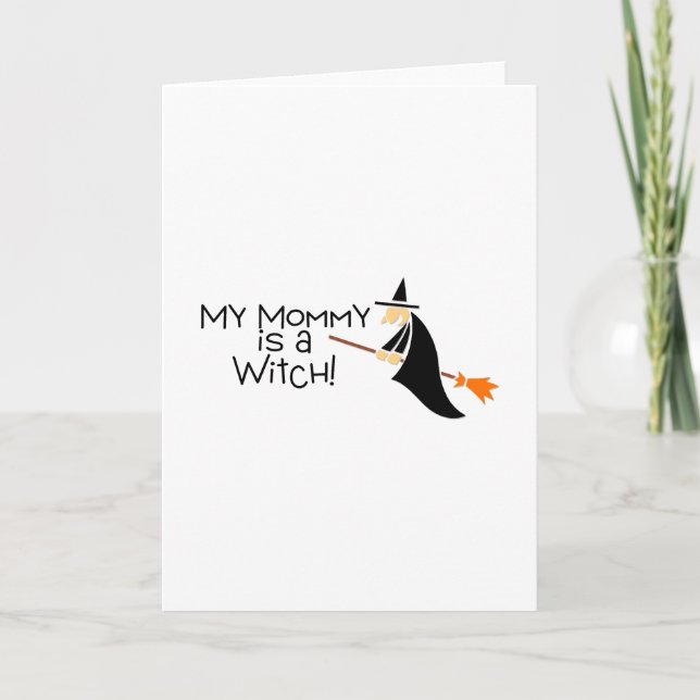 My Mummy Is A Witch Card (Front)