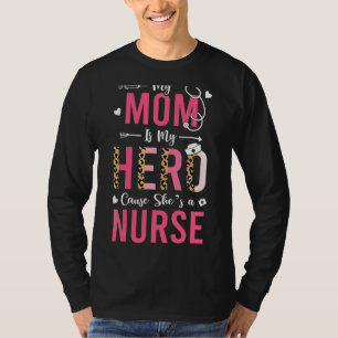 My Mummy Is Nurse Mothers From Daughter Son Leopa T-Shirt