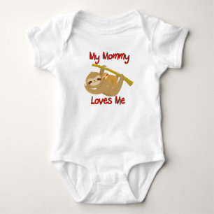 My Mummy Loves Me Sloth Baby Bodysuit