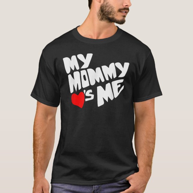 My Mummy Love's Me Valentines Day Cute Hearts Girl T-Shirt (Front)