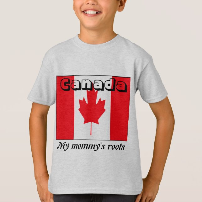 My mummy's roots canada kids t-shirts (Front)