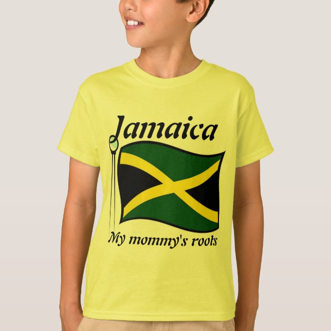 My mummy's roots jamaica kids t-shirts (Front)
