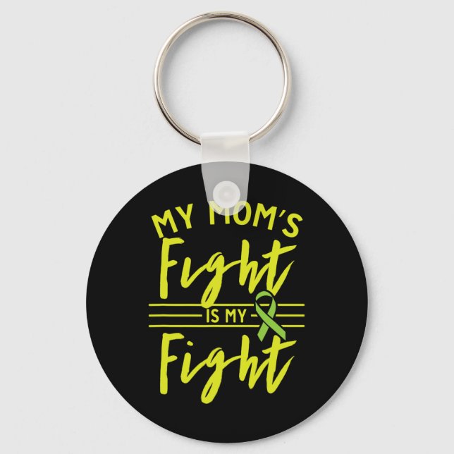 My Mum's Fight Is My Fight Kidney Disease Awarenes Key Ring (Front)