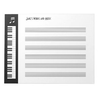 My Music - Musicians Impromptu Notepad