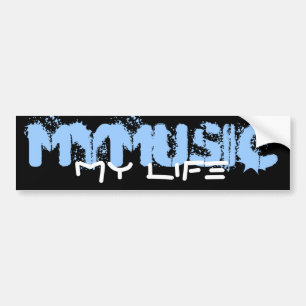 My Music My Life Bumper Sticker