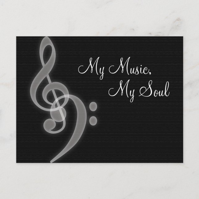 My Music, My Soul Postcard (Front)