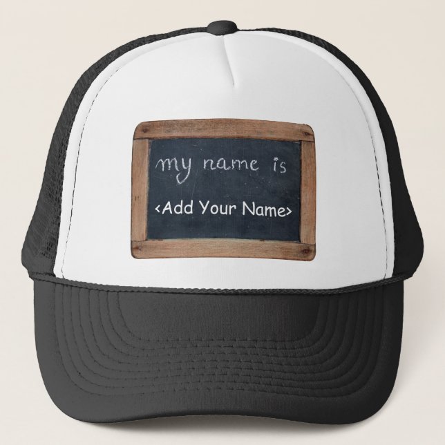 My Name is... Add Your Name - personalised Hat (Front)