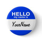My Name Is Blue Custom Nametag