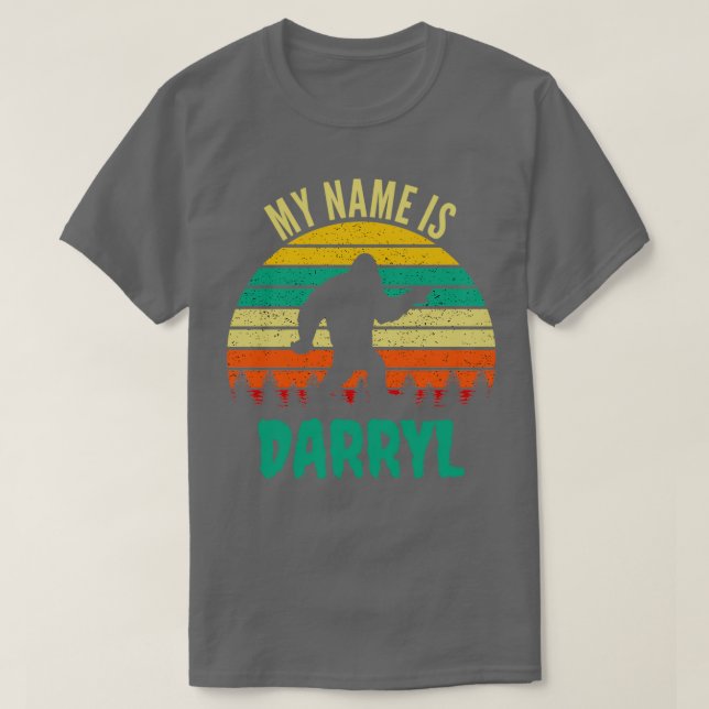 My Name is Darryl Funny Bigfoot T-Shirt (Design Front)