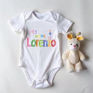 My name is Lorenzo Baby Bodysuit