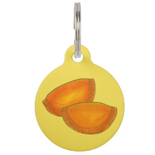 My Name is Patty Yellow Jamaican Beef Patties Food Pet Tag
