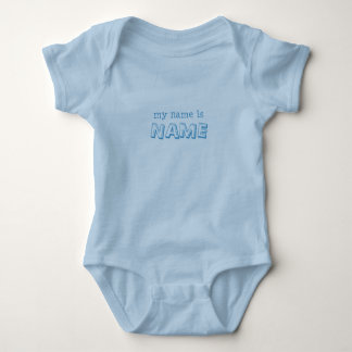 My Name Is ... Personalised Boys Name Baby Bodysuit