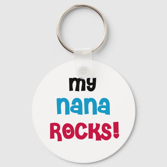 My Nana Rocks Key Ring (Front)