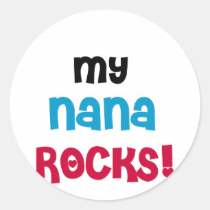 My Nana Rocks T-shirts and Gifts Classic Round Sticker