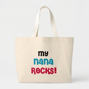My Nana Rocks T-shirts and Gifts Large Tote Bag